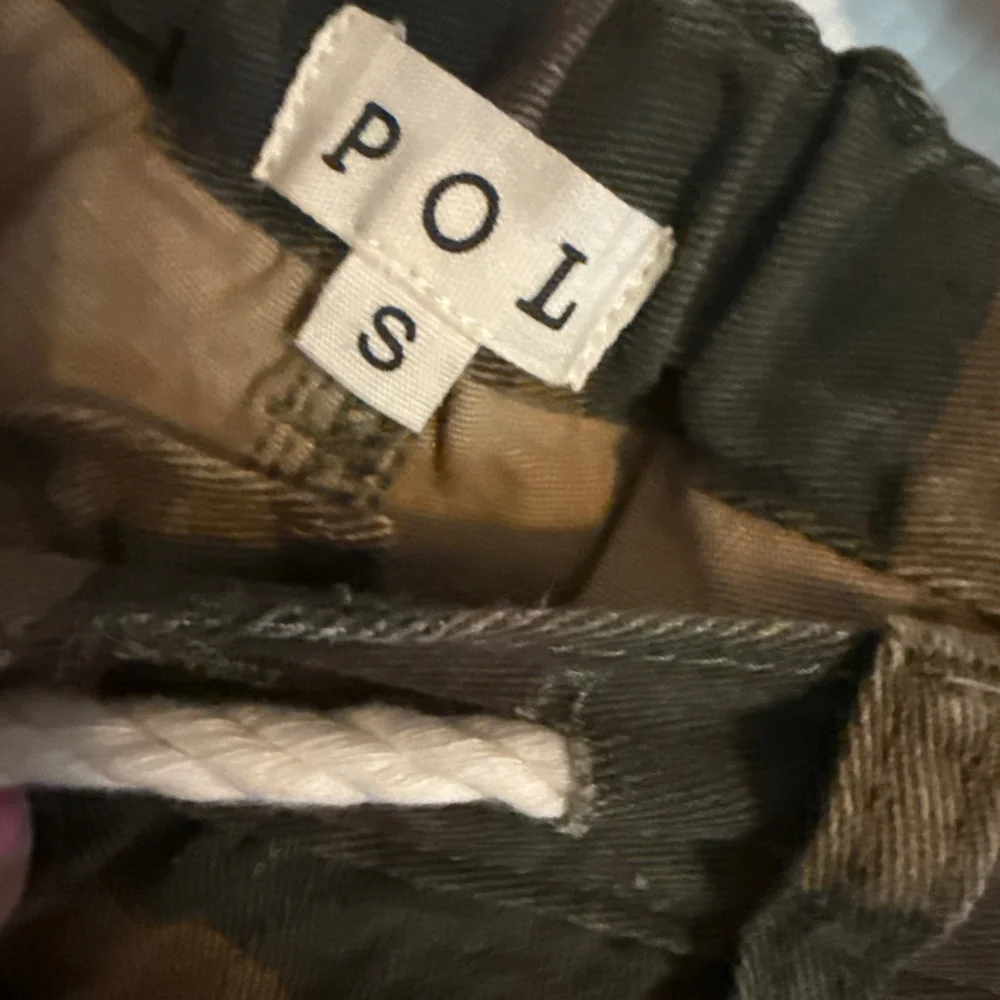 Women's POL Camo Patchwork Joggers S Green White - Picture 3 of 3